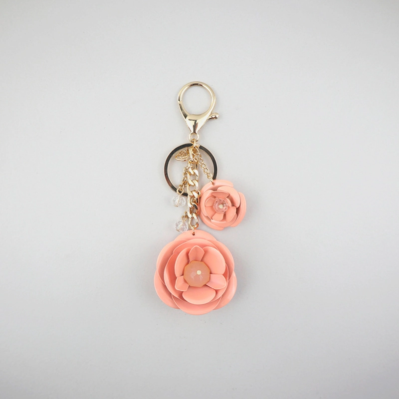 rose flower keyring