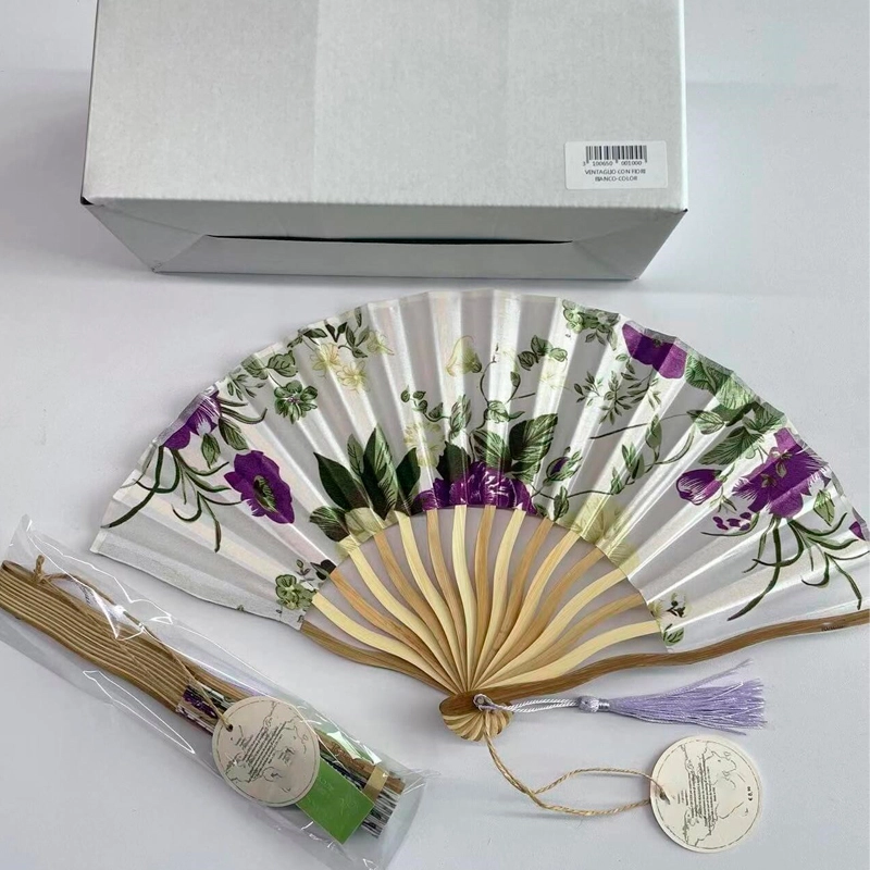 floral paper fan