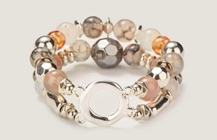 3104154 Mixed Semi Precious Stone Stretch Bracelet