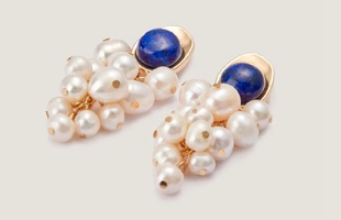 3104192 Vintage Pearl Cluster Earrings