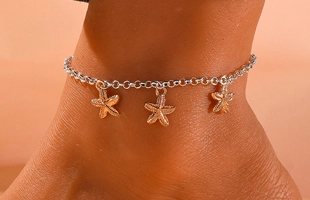 3104139 Starfish Charm Anklet