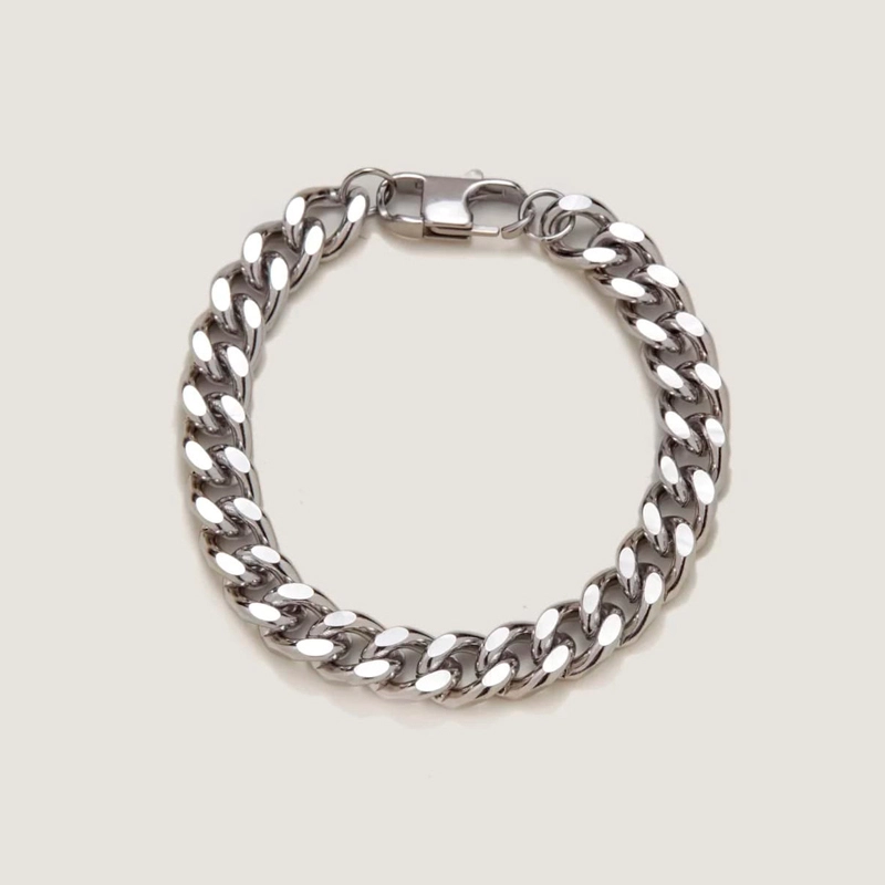 men's chunky titanium bracelet