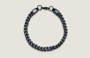 3104304 Men's Chunky Black Bracelet