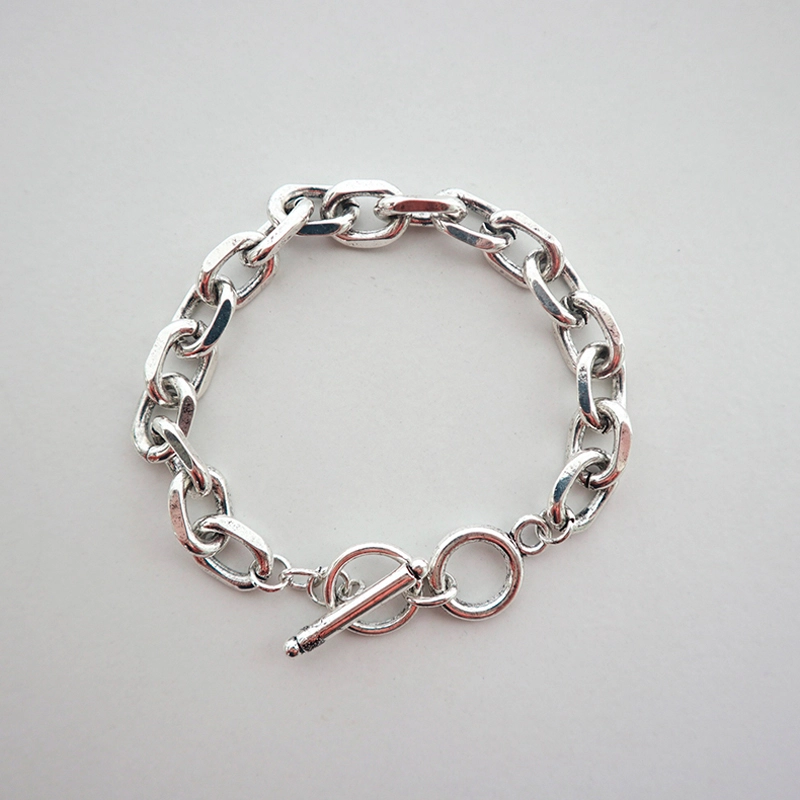 men's oval link chain bracelet