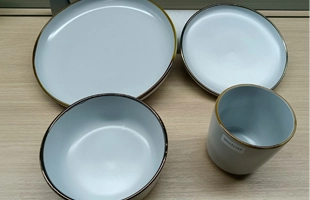 3304231 Ceramic Dinnerware Set of 4