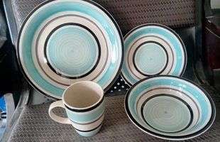3304240 Ceramic Dinnerware Set of 4
