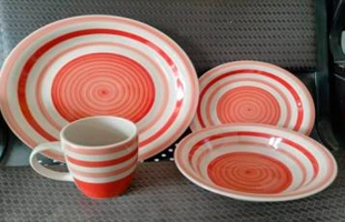 3304241 Ceramic Dinnerware Set of 4