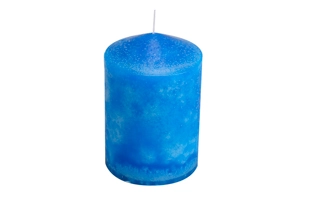 3504169 Blue Pillar Candle
