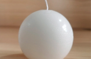 3504181 White Ball Candle