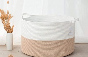 3504259 Cotton Rope Woven Toy Cloth Storage Basket