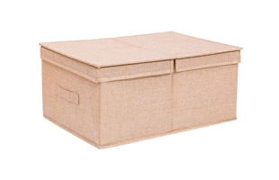 3504265 Folding Cloth Storage Box Ottoman