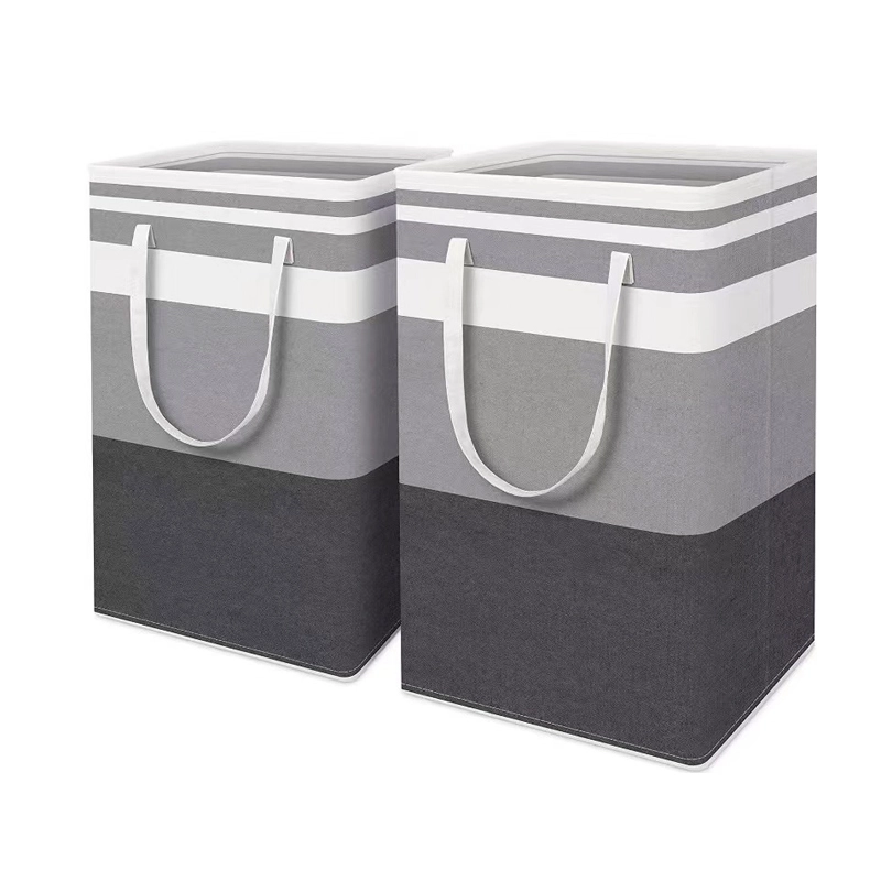 stripe cloth laundry bag storage box