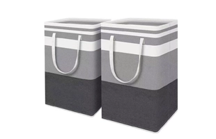 3504268 Stripe Cloth Laundry Bag Storage Box