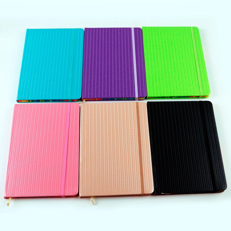 textured pu cover notebook