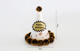 3304521 Happy Birthday Pom Pom Hat