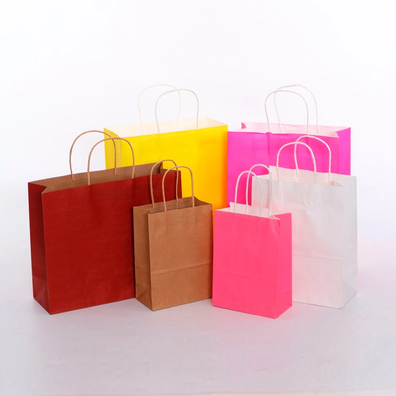 solid color paper gift bags
