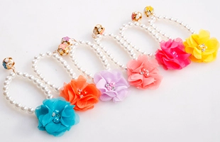 3404064 Pets Pearl Necklace Flower Collar