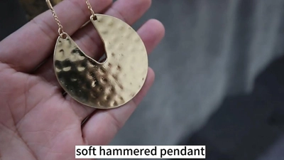 Soft Hammered Pendant
