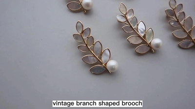 Vintage Branch Shaped Brooch