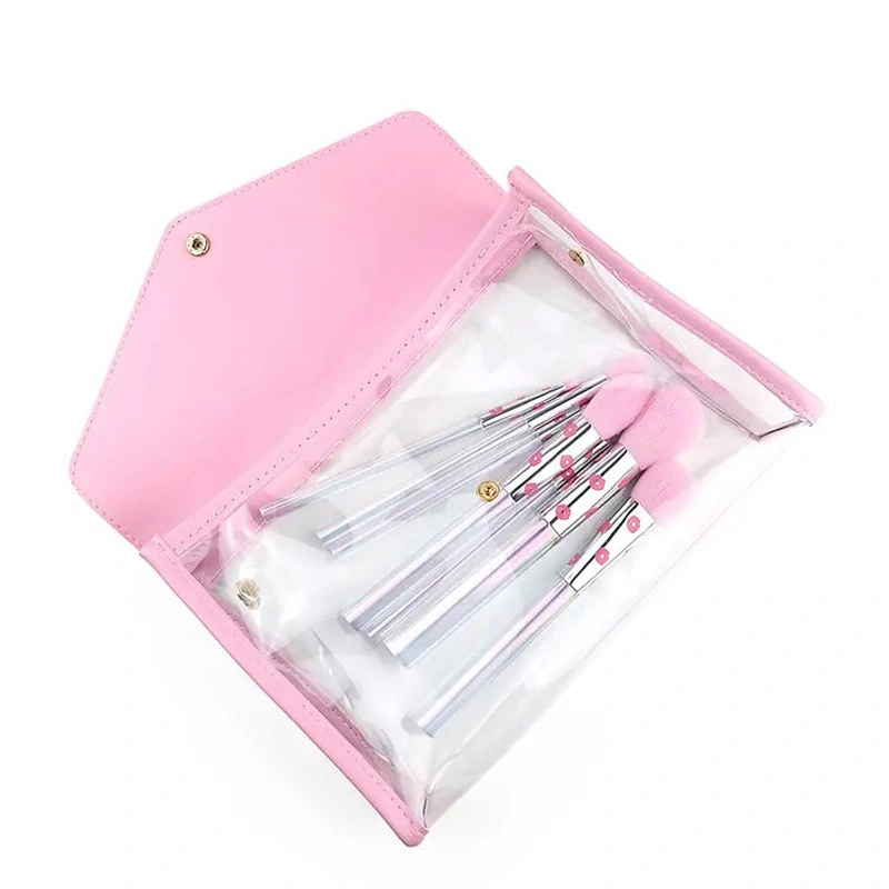 PU Leather Clear Transparent Cosmetic Bag