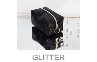 3210603 Small Pouch Cosmetic Bag Glitter