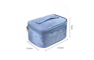 3210595 Travel Waterproof Flannel Cosmetic Bag