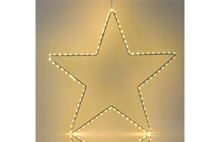 3210316 3D Star Frame Copper Wire Led night