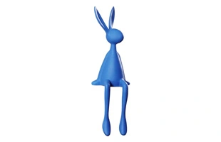 3210395 Cartoon Sculpture Sitting Rabbit