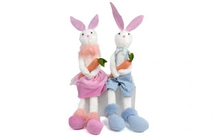 3210411 Easter Stuffed Bunny with Carrot