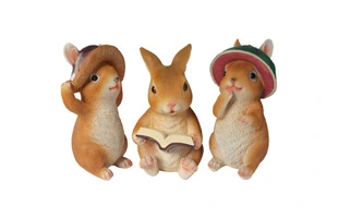 3210393 Garden Easter Reading Rabbit