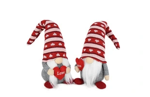 3210437 Knitted Red Heart Gnomes Couple