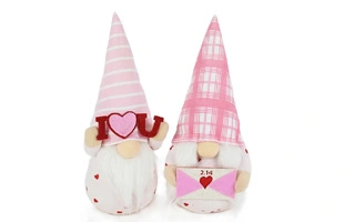 3210438 Pink Gnome Plush With Envelope