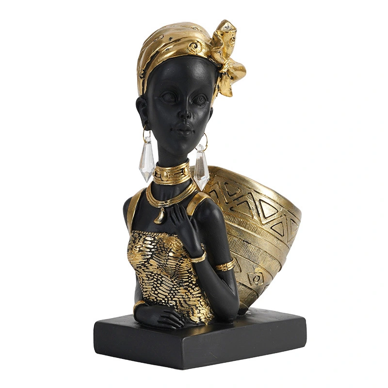 black women figure ornament