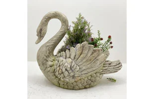 3210209 swan flower pot