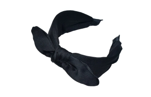 3204138 Fabric Warped Bow Headband