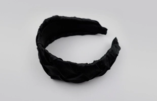3204136 Black PU Braid Headband