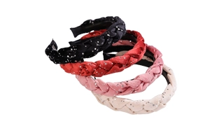 3204140 Glitter Dot Braid Headband