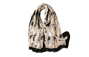 3204193 Viscose Fashion Lady Printed Scarf