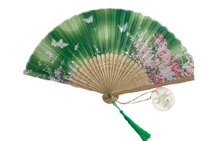 3204108 Floral Print Paper Fan