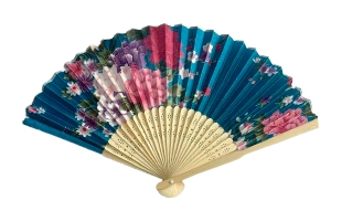 3204111 Floral Print Paper Fan