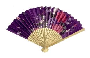 3204112 Floral Print Paper Fan