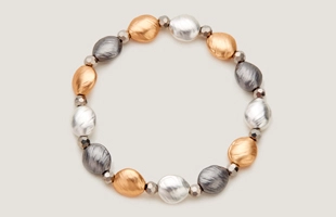 3104144 Triple Nugget Stretch Bracelet