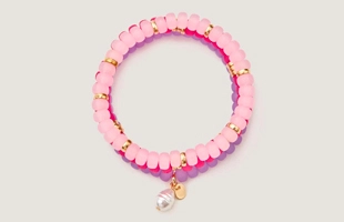 3104145 Solar Bleach Bead Stretch Bracelet