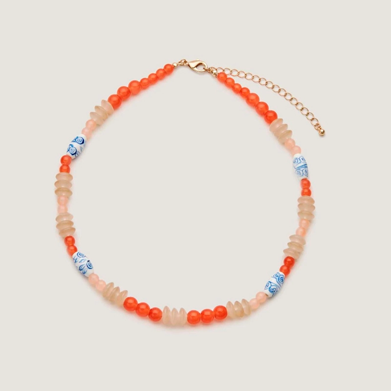 ceramics beaded necklace