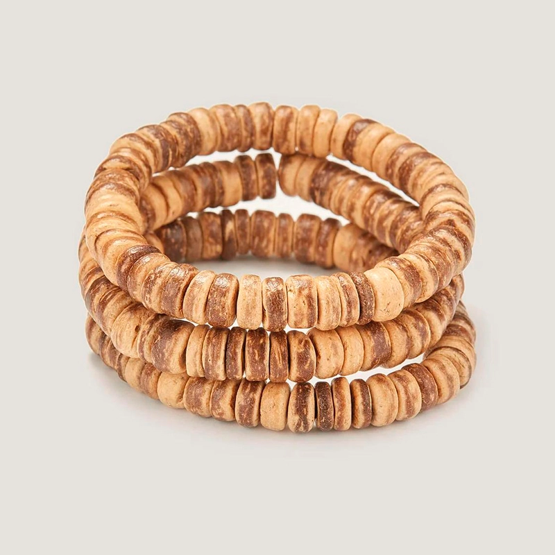 wooden stretch bracelet