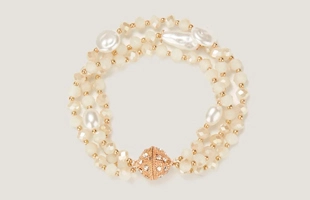 3104149 Pearl Mixed Magnetic Closed Bracelet Set