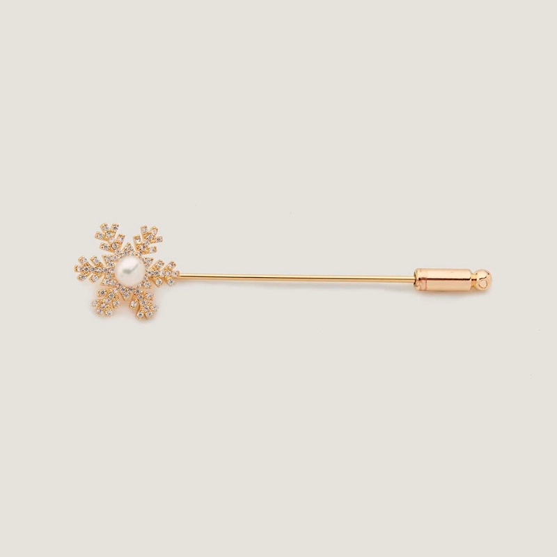 snowflake brooch pin