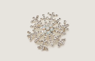 3104178 Snowflake Christmas Brooch