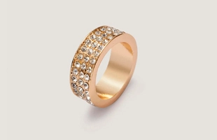 3104237 Crystal Stone Pave Band Ring