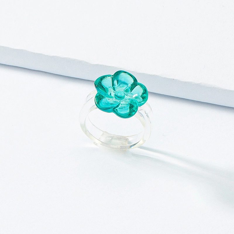 crystal flower ring
